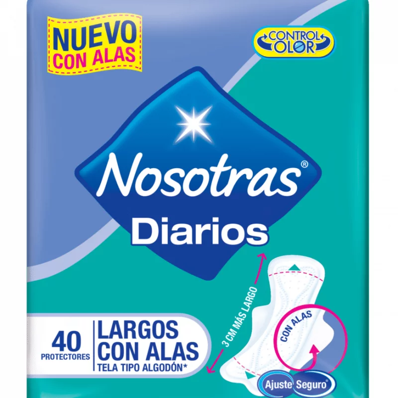 Protector Nosotrasx40unidad Diarios Largos Alas