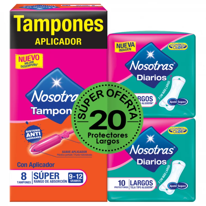 Tampon Nos Aplic.sup X8u+ 2prot Largx10
