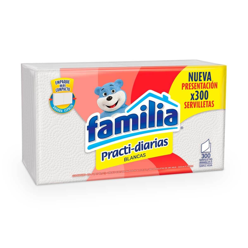 Servilleta Familia Practidiaria 300 Und