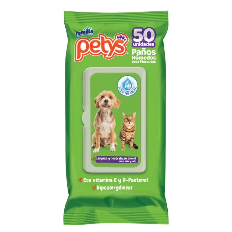 Panitos Para Mascota Petys Petys Original 50 Und