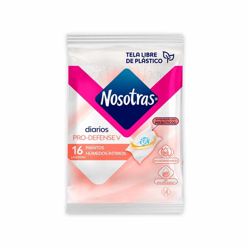 Panitos Humedos Nosotras Con Probioticos 15 Und