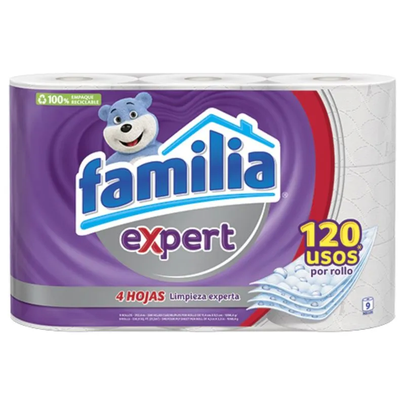 Papel Higienico Familia Expert Ca 28m Fsc-m 9und