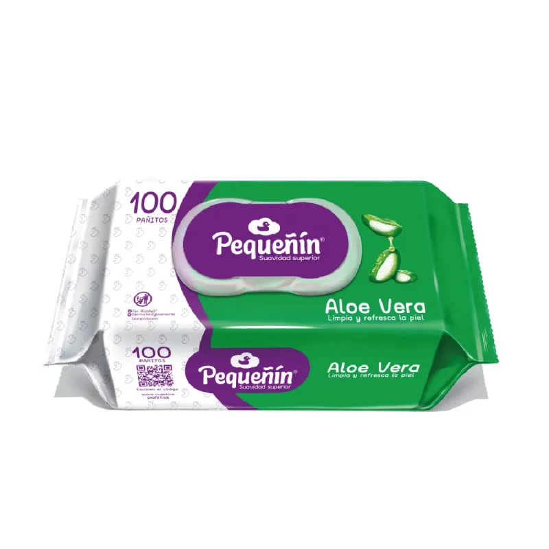 Panitos Humedos Pequenin Aloe Pague 70 Lleve 100 Und