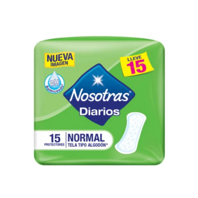 Protectores Nosotras Normal Algodon X 15 Unidades