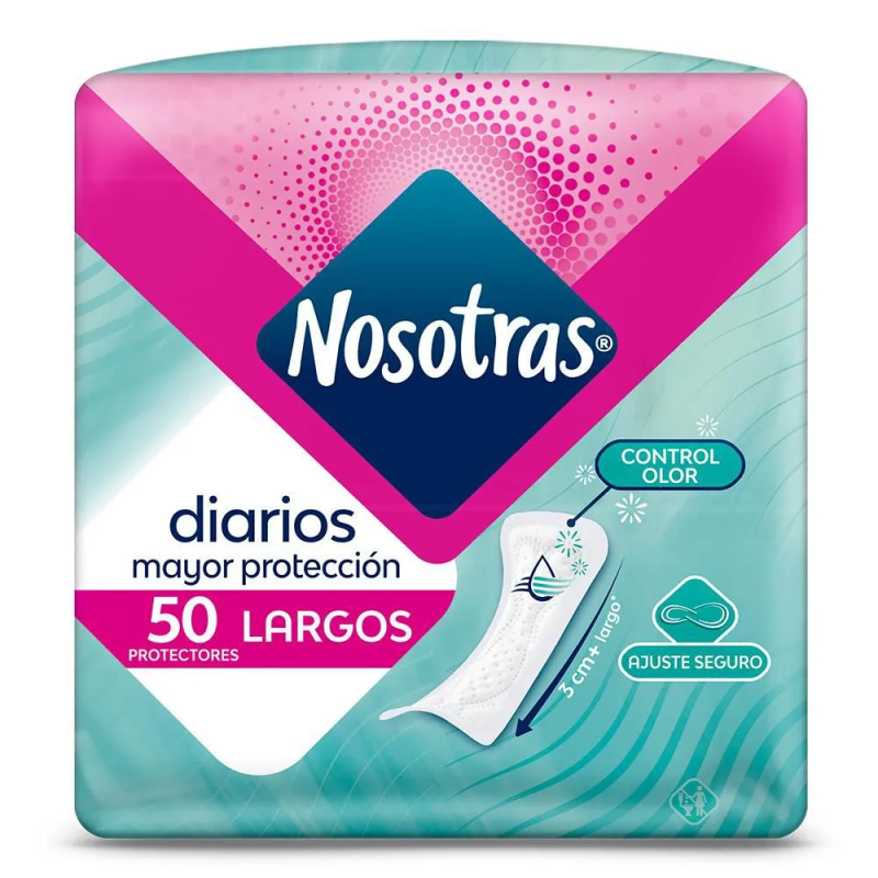 Protectores Nosotrasx50und Largos T-algodon