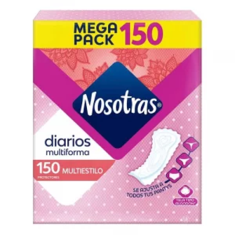 Protectores Nosotras Diar Multiestilo 150und