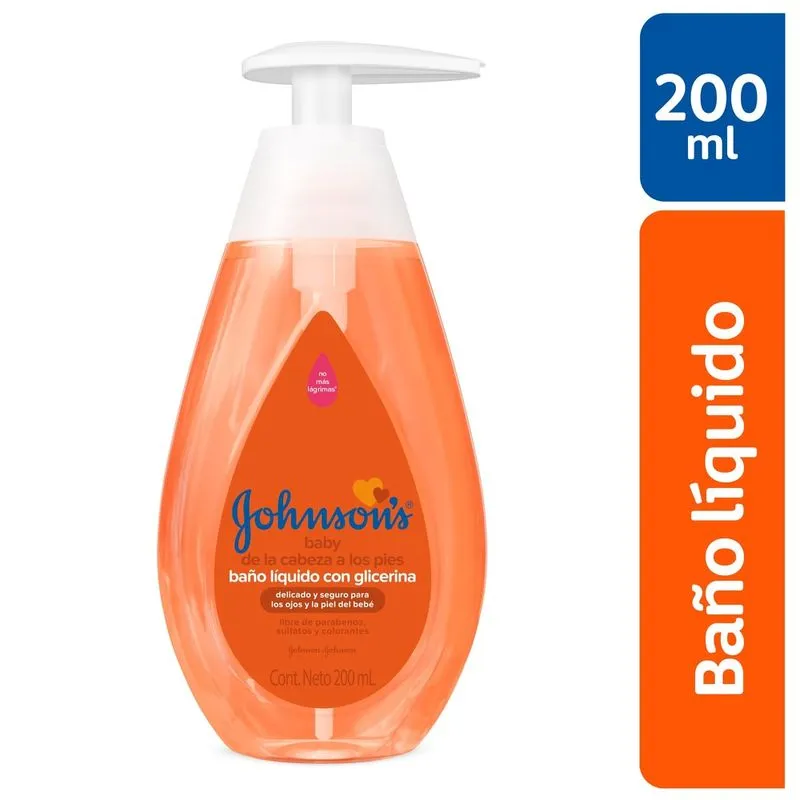 Bano Liquido Johnsons Pies Y Cabeza 200 Ml