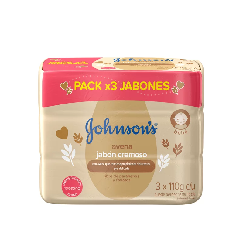 Jabon Johnson Baby Avena 3 Und