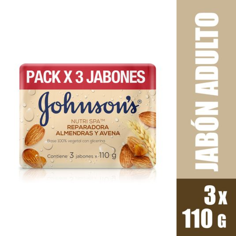 Jabon Johnson Avena Adulto 3 Und