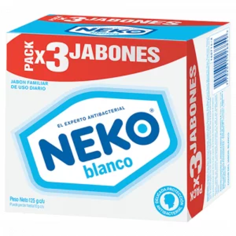 Jabon Neko Blanco 3 Und