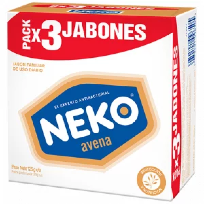 Jabon Neko Avena 125gx3und