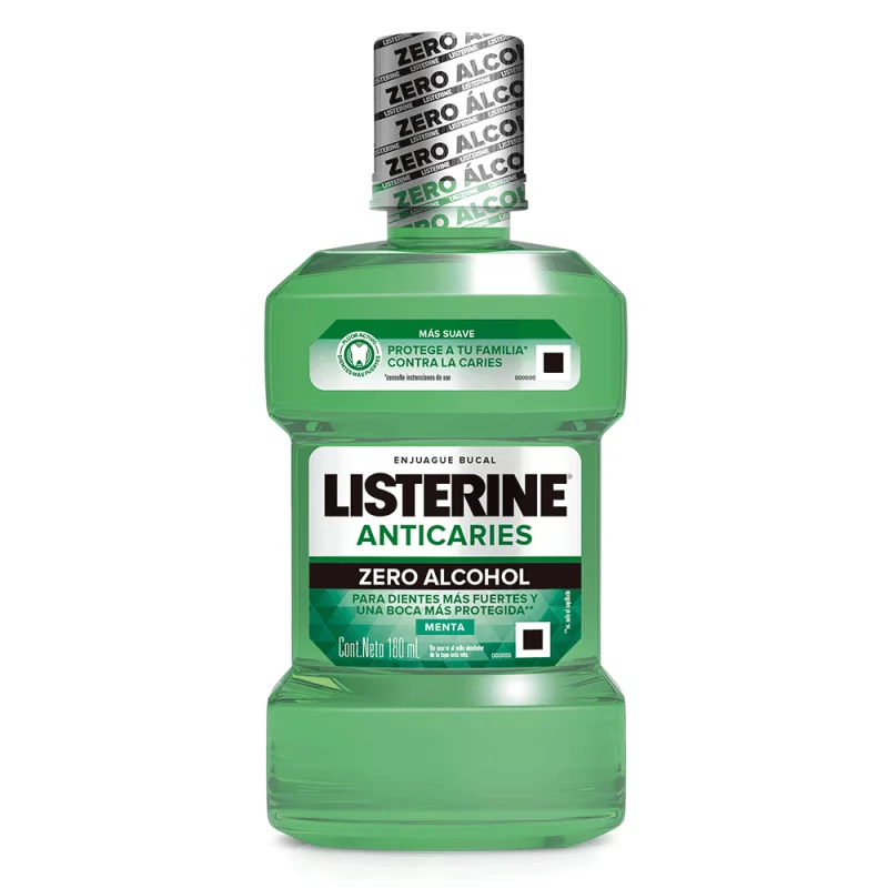 Enjuague Bucal Listerine Anticaries Zero Alcohol 180ml