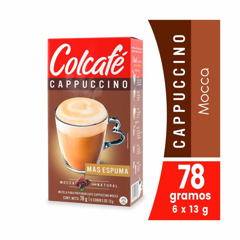 Cappuccino Colcafe Mocca 6 Sobres 78 Gr