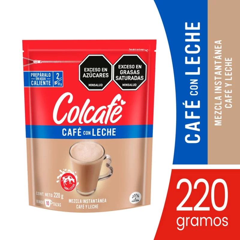 Cafe Colcafex220g Con Leche Doypack