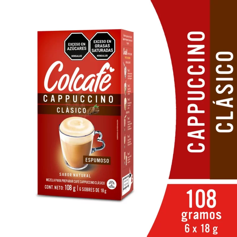 Cappuccino Colcafe Clasico 18 Gr X6sobre
