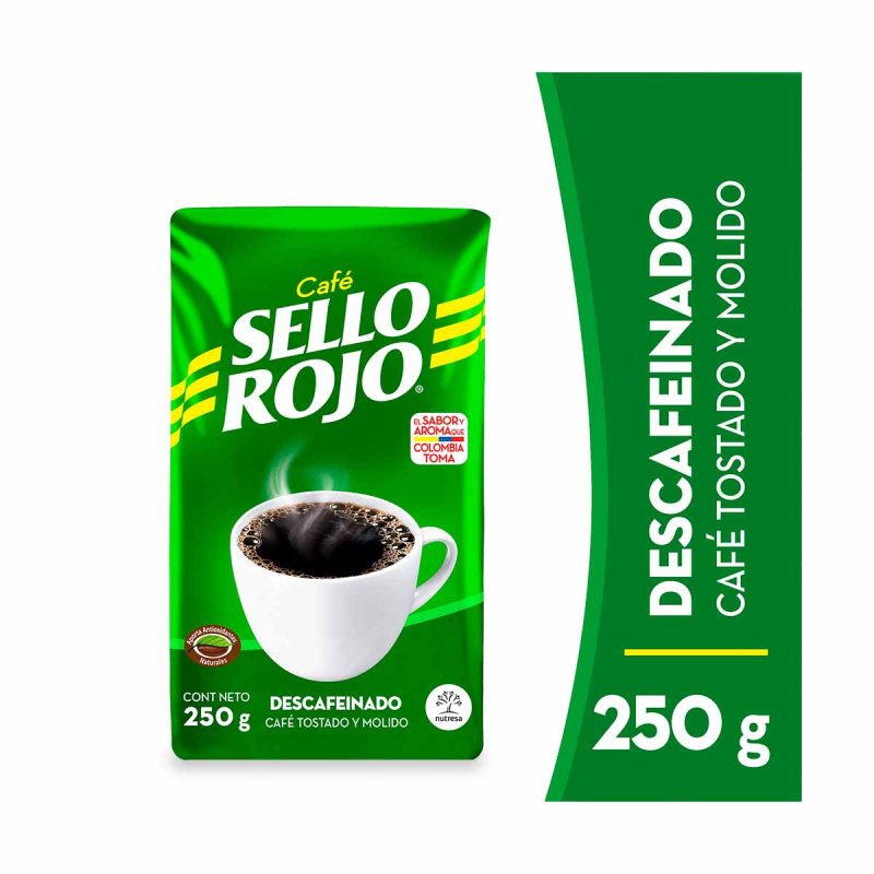 Cafe Sello Rojo Descafeinado 250 Gr