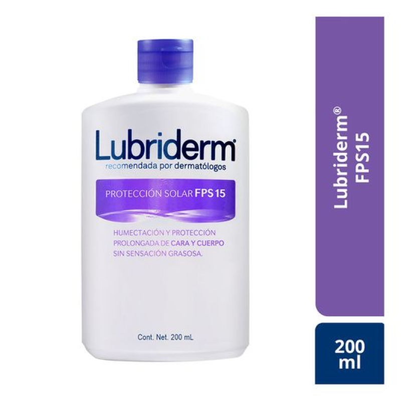 Crema Corporal Lubriderm Protector Solar Uv15 200 Ml
