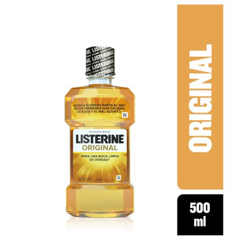 Enjuague Bucal Listerine Solucion Antiseptica 500 Ml