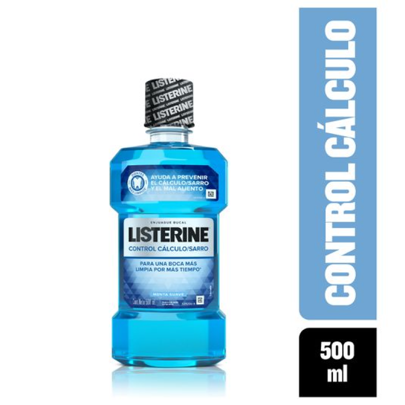 Enjuague Bucal Listerine Control Calculo 500 Ml