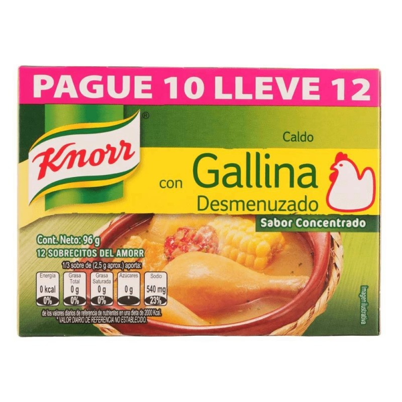 Caldo Gallina Knorr Cdo Gal Desm 12undx8g