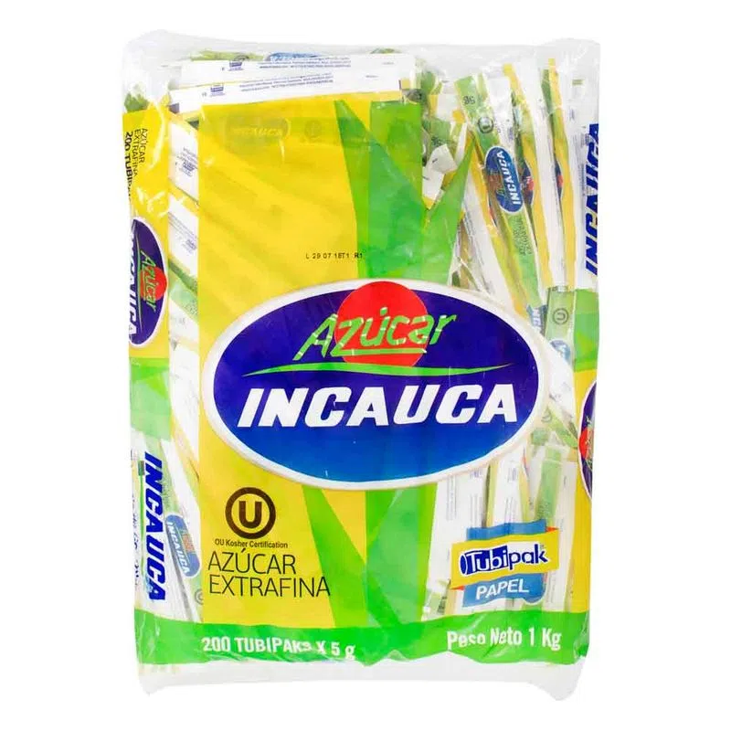 Azucar Incauca 200 Sobres 5 Gr