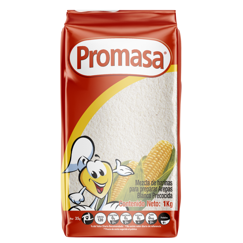 Harina De Maiz Promasa Blanco 1000