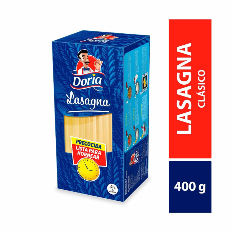 Pasta Doria Lasagna Precocida 400 Gr