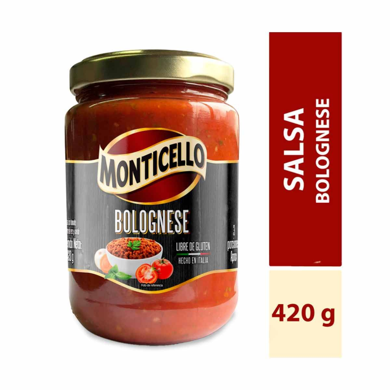 Salsa Monticello Bolognesa 400 Gr