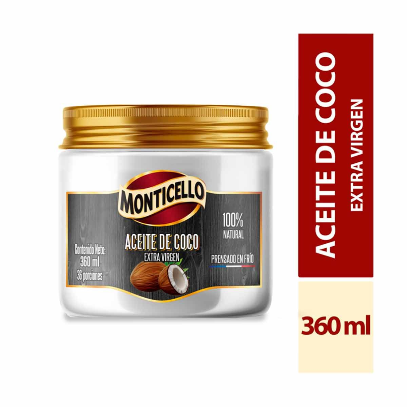 Aceite Monticello Coco Virgen 360 Ml