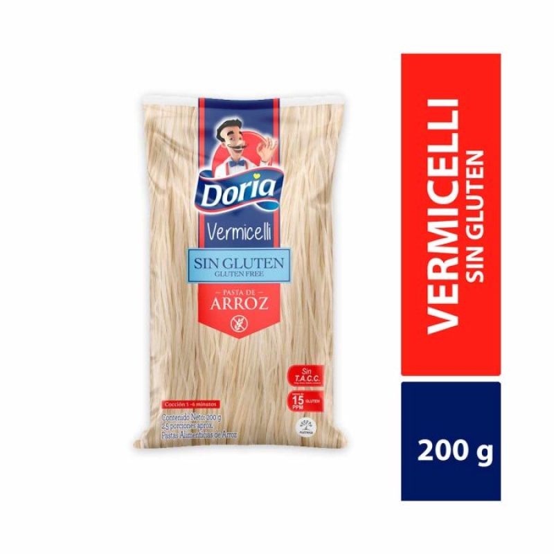 Vermicelli Sin Gluten Arroz Doriax200g