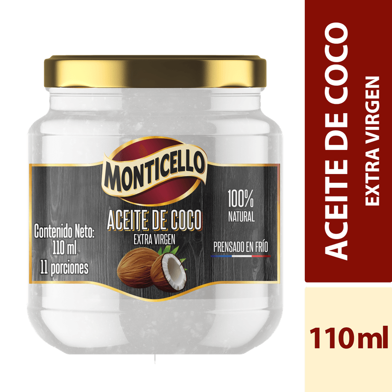 Aceite Coco Virg Monticello 110ml