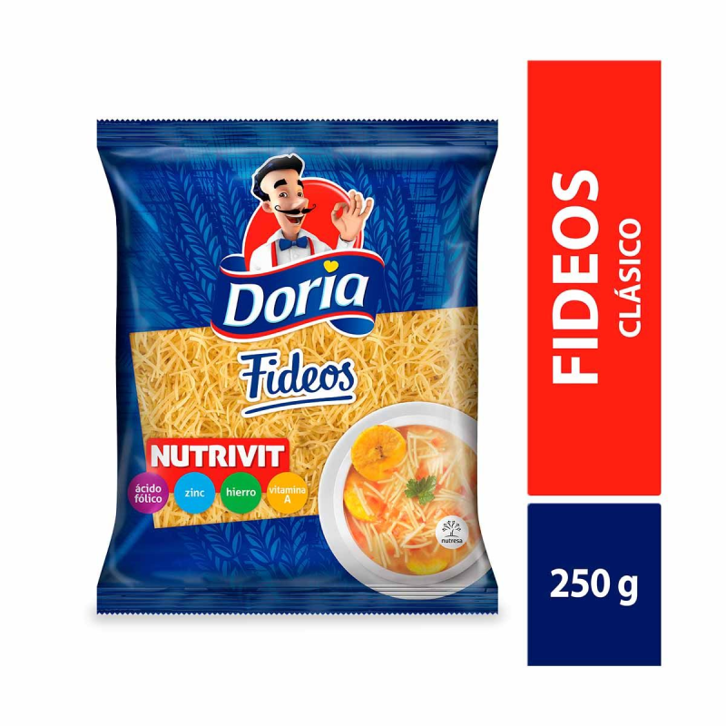 Pasta Doria Fideos 250 Gr