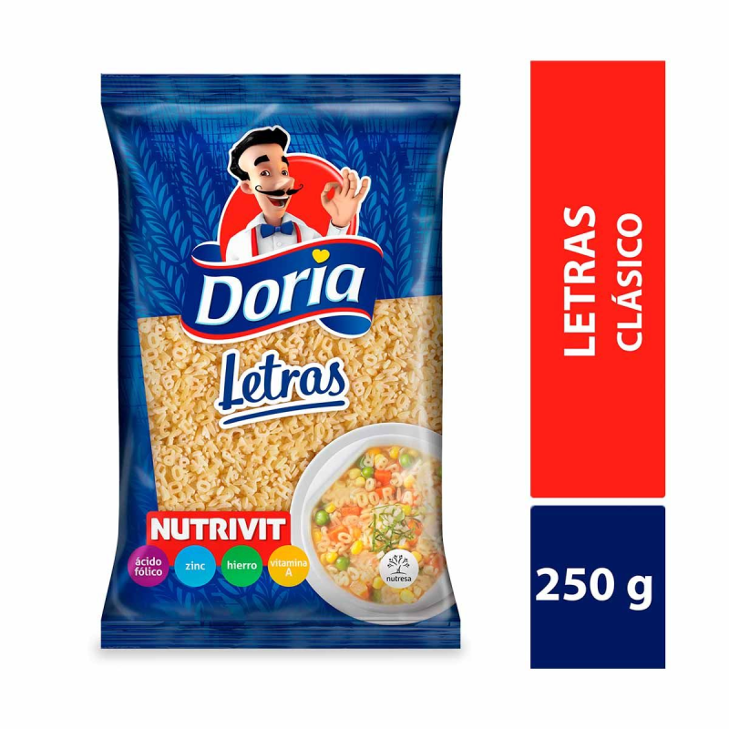 Pasta Doria Letras 250 Gr