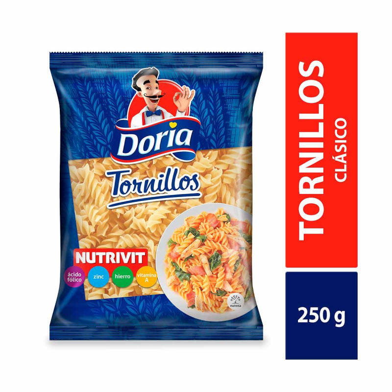 Pasta Doria Tornillo 250 Gr