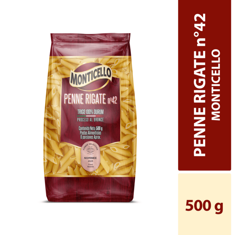 Pasta Penne Rigate Int Monticello X500g