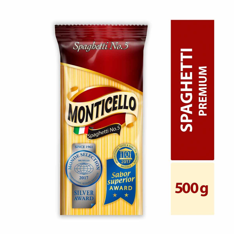Pasta Monticello Spaguetti 500 Gr