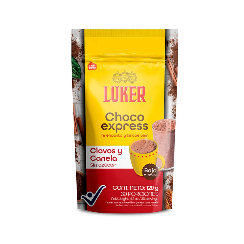 Chocolate Chocoexpress Con Clavos Y Canela X120g