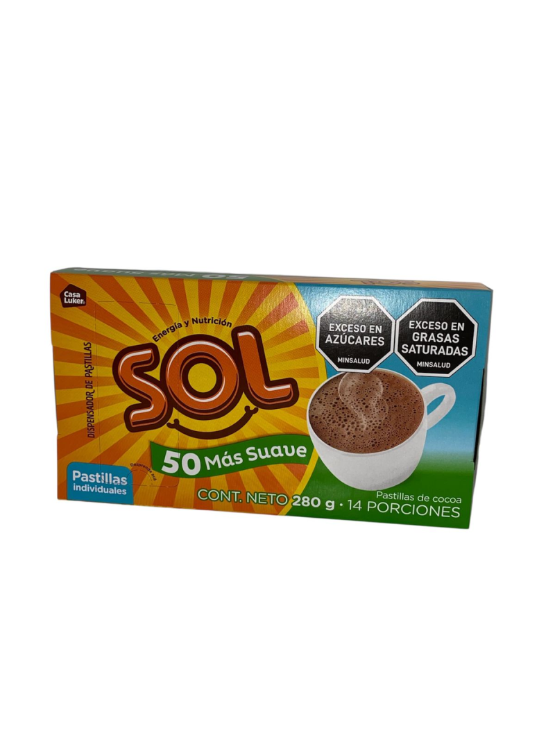 Chocolate 50menos Azucar Solx280g