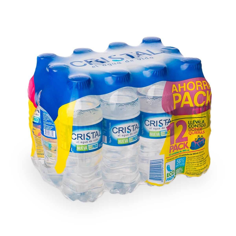 Agua Cristal 12 Und 300 Ml