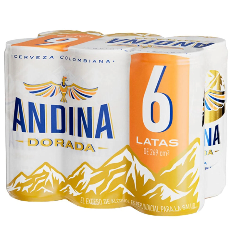 Cerveza Andina Sixpack Lata 269 Ml X 6 Und