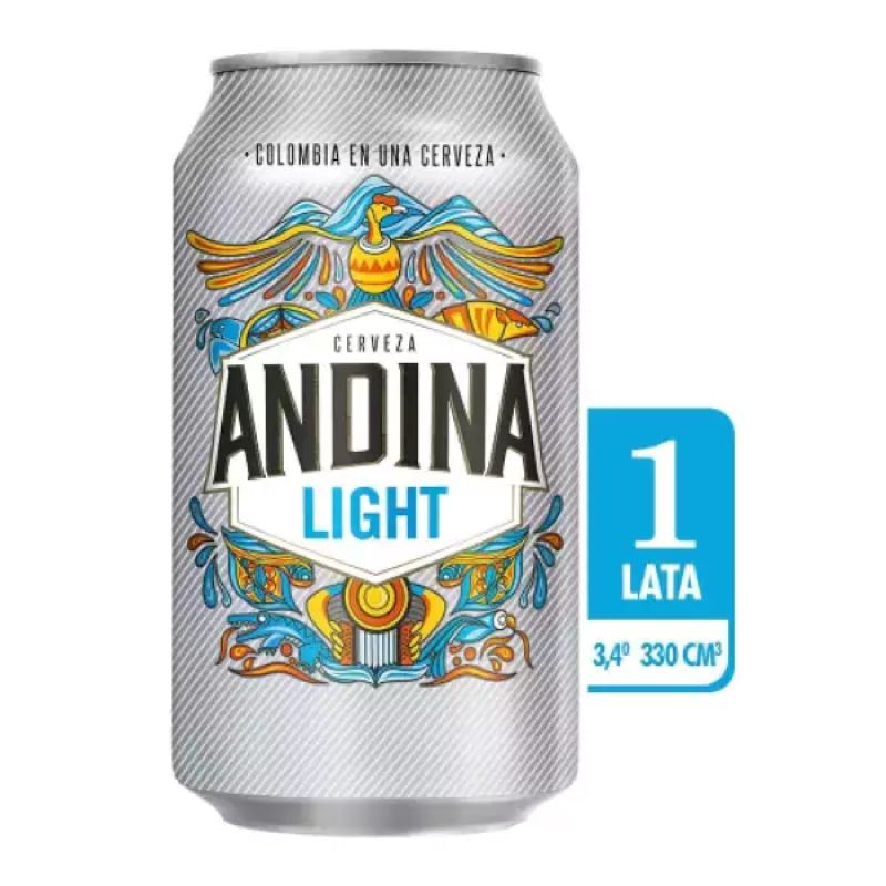 Cerveza Andina Light Sixpack Lata 330 Ml X 6 Und