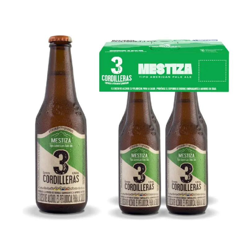 Cerveza 3 Cordilleras Mestiza 4undx330ml