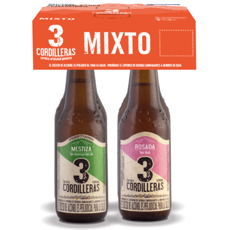 Cerveza 3 Cordilleras Stda 4und X330ml