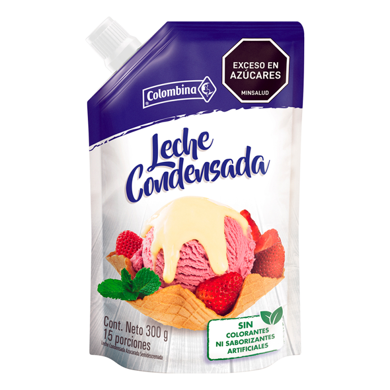 Leche Condensada Colombina Colombina Deslactosada Doypack 300