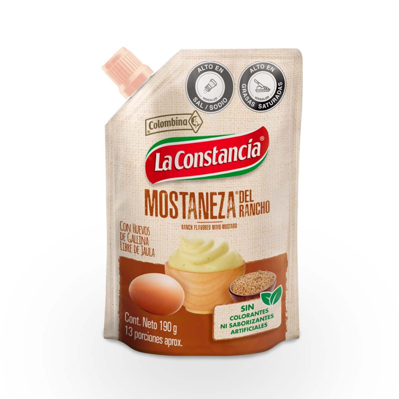 Salsa La Constancia Mostaneza Rancho 190 Gr