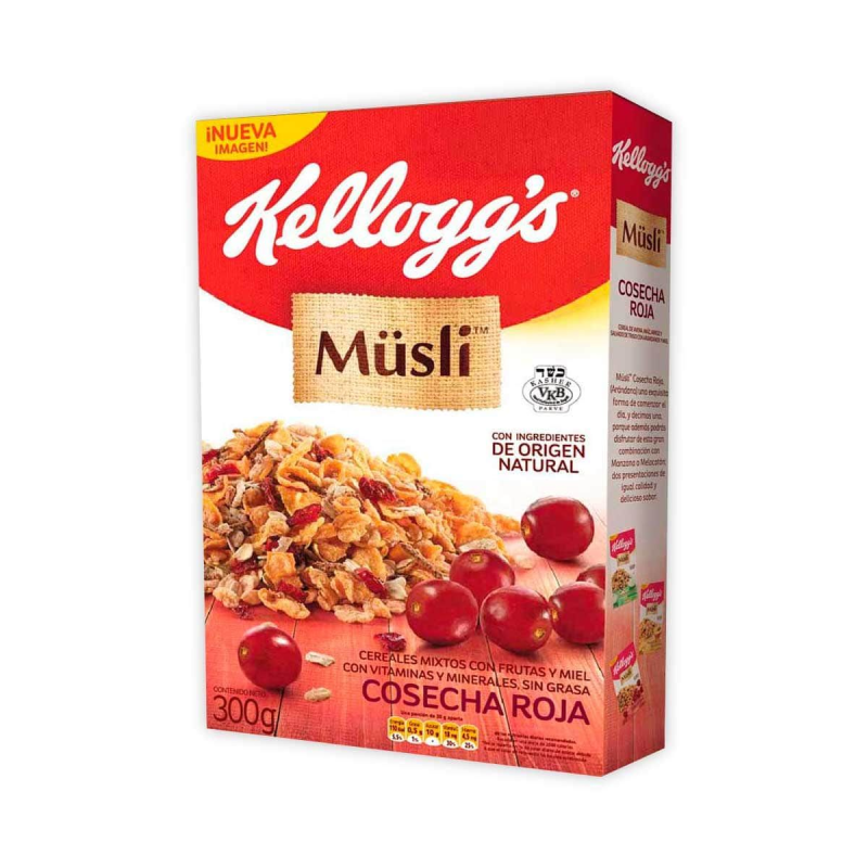 Cereal Kelloggs Musli Cosecha Roja 300 Gr