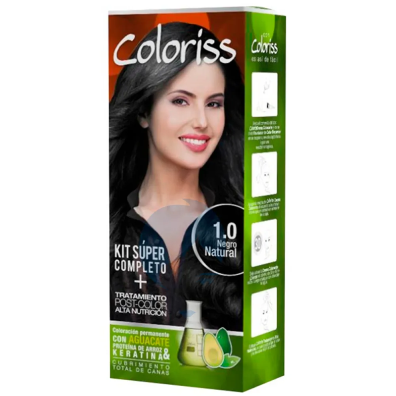 Tinte Colorissx50g Kit #1.0 Neg