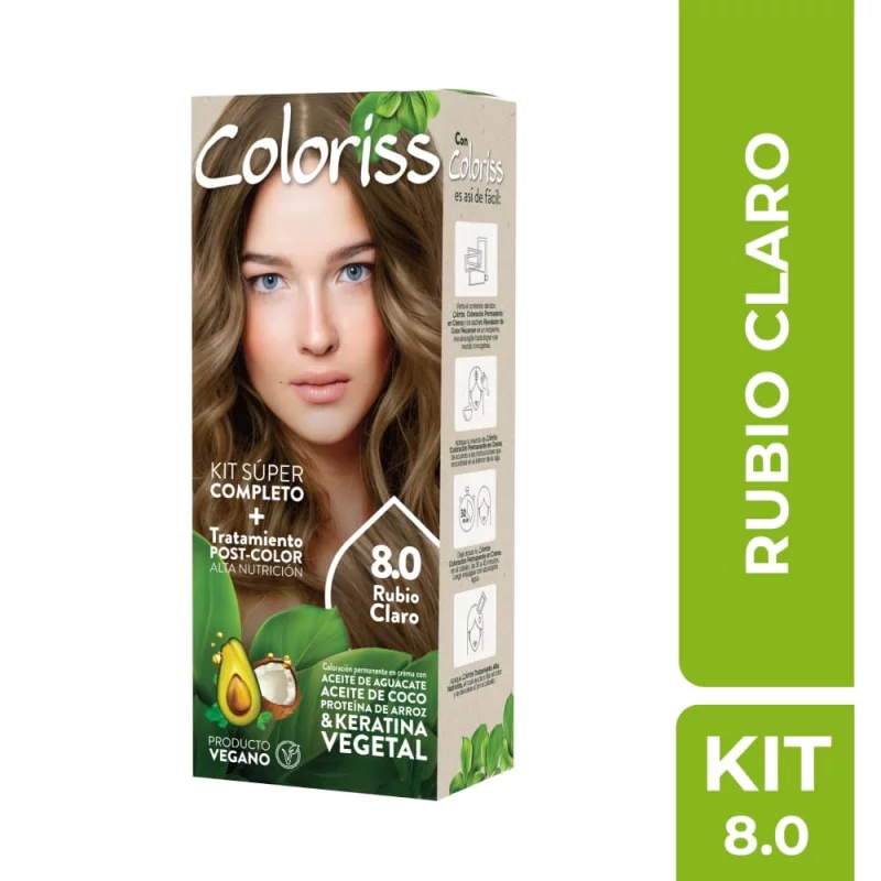 Tint Colorissx50g Kit #8.0 Rubio Claro