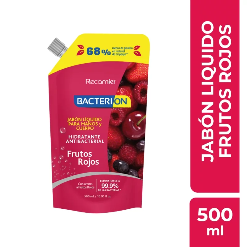 Jab Liq Bacterionx500ml Frutos Rojos