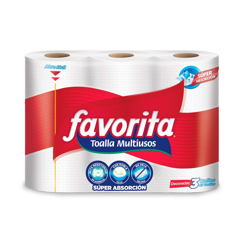 Toalla Cocina Favorita Decorada 3 Und